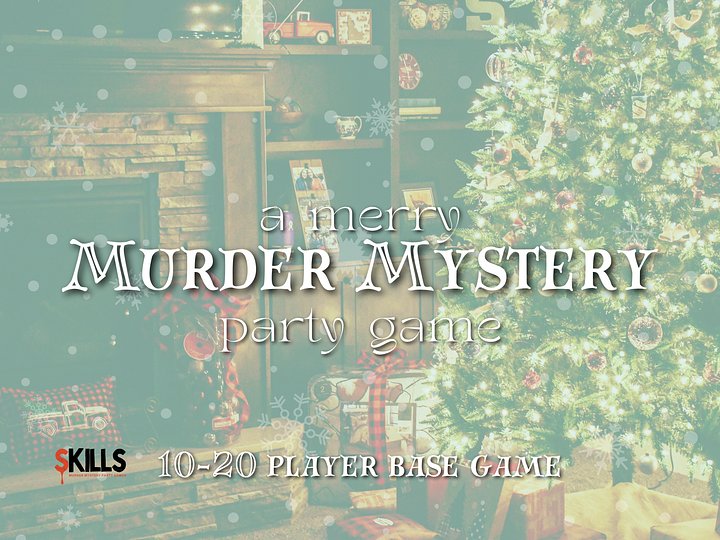 A Merry Murder Mystery - A Christmas Holiday Themed Murder Mystery - 10-20 Player Base Game product image (1)