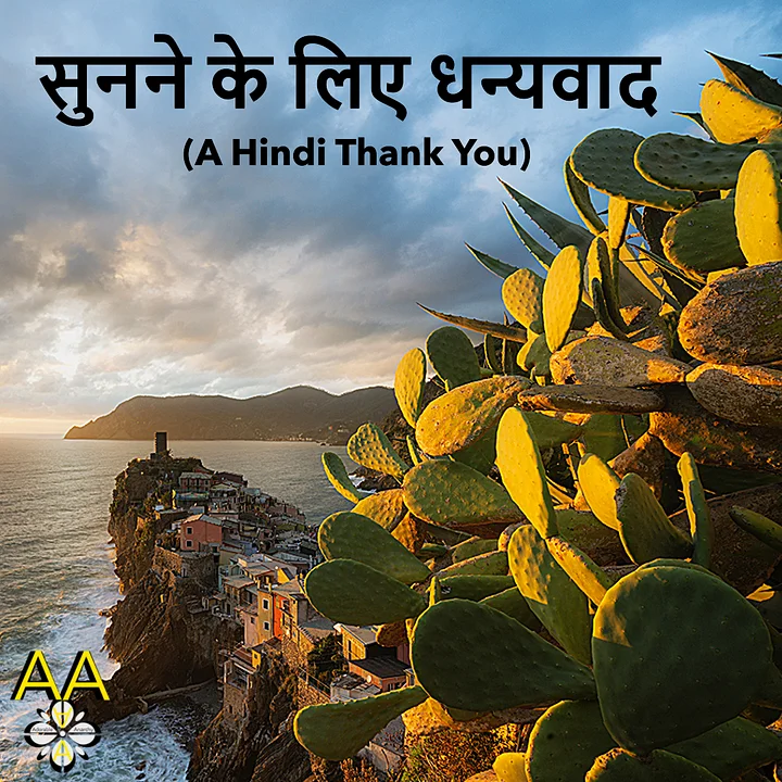 सुनने के लिए धन्यवाद (A Hindi Thank You) product image (1)