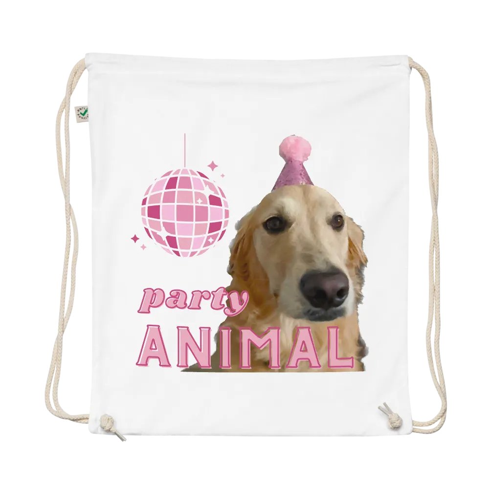 Party animal drawstring bag product image (1)