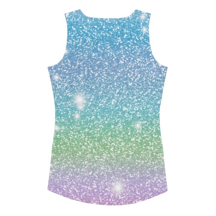 Glitter Unicorn Texture Design Tank Top (7) product image (2)