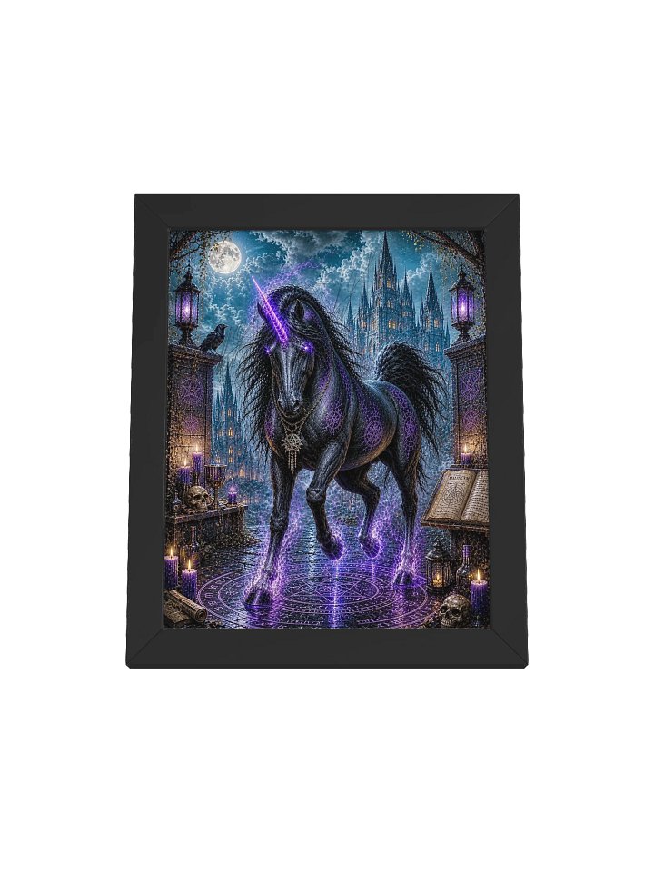 Dark Gothic Unicorn Framed Poster product image (37)