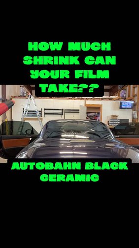 How much shrink can your film take?? This is a 2008 Miata shrank sideways. What started out as a test shrank and installed gr...