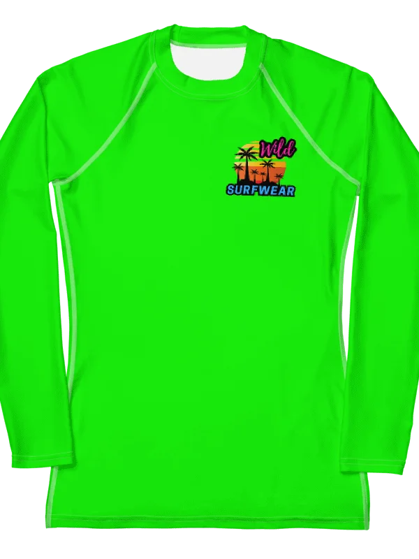 Womens ProVis Neon Green Rashguard product image (4)