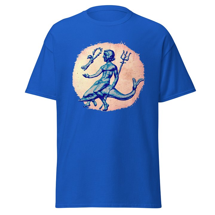 Taras Riding Dolphin Ancient Greek Magna Graecia Art 4th Century BC, T-Shirt product image (1)