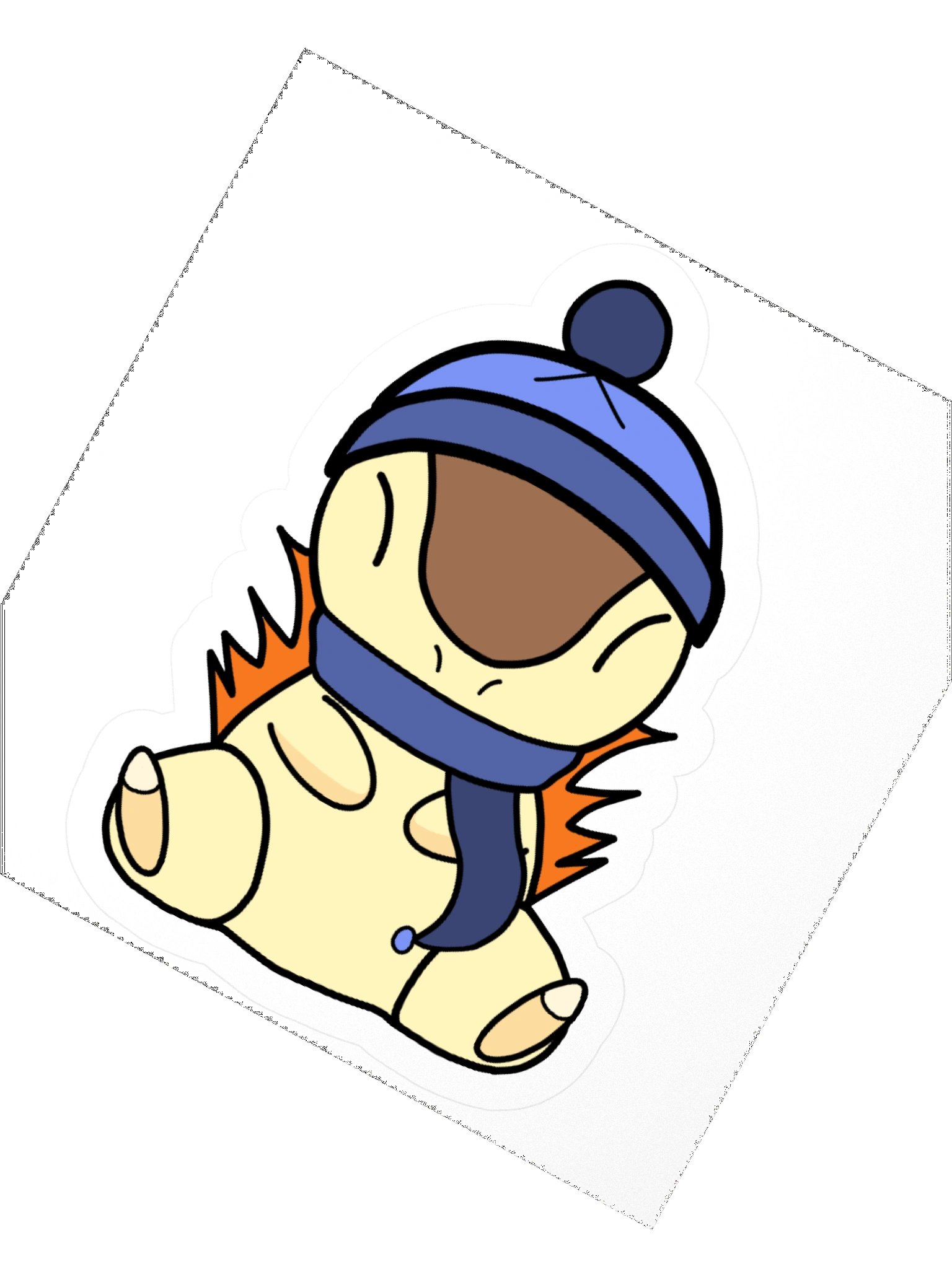 Winter Hedgehog Sticker product image (4)