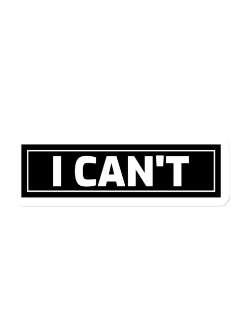 I CAN'T die cut magnet product image (1)