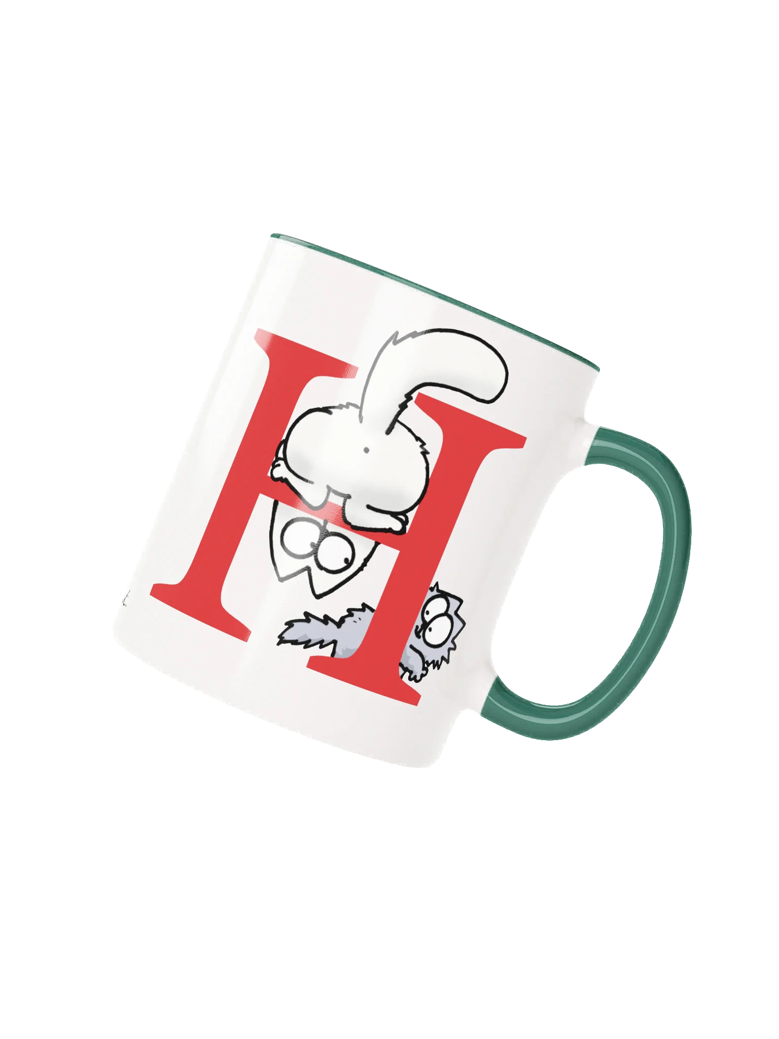 Cat Monogram Mug - H product image (1)
