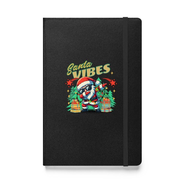 Santa Vibes Dabbing Hardcover Notebook product image (1)