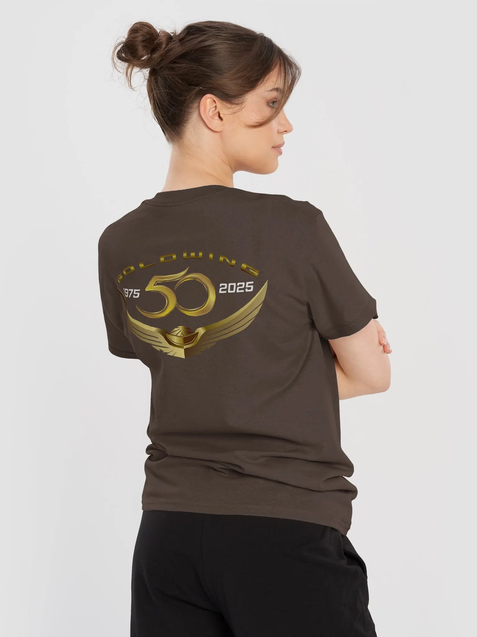 50th Anniversary In Flight - SS - Dark Tee - Small on Front (Gildan) product image (6)