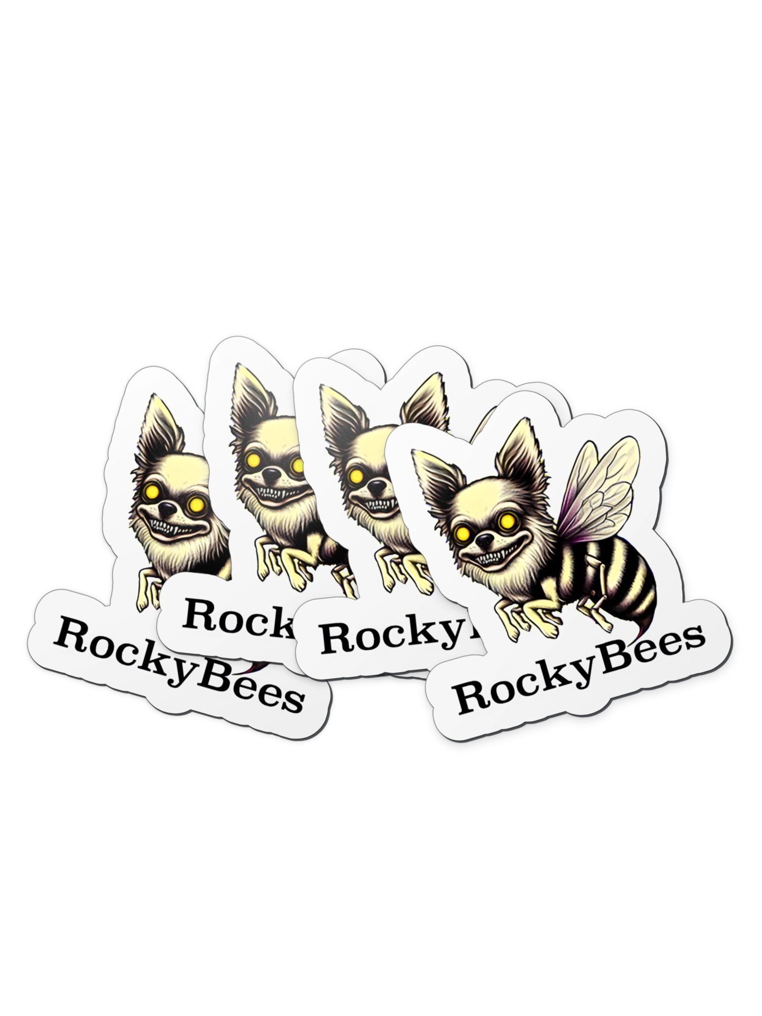 Creepy Bee-Dog Die-Cut Magnet product image (3)