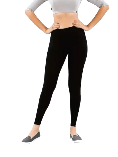 Ankle Length Legging – Light Weight & Stretchable – Black product image (1)