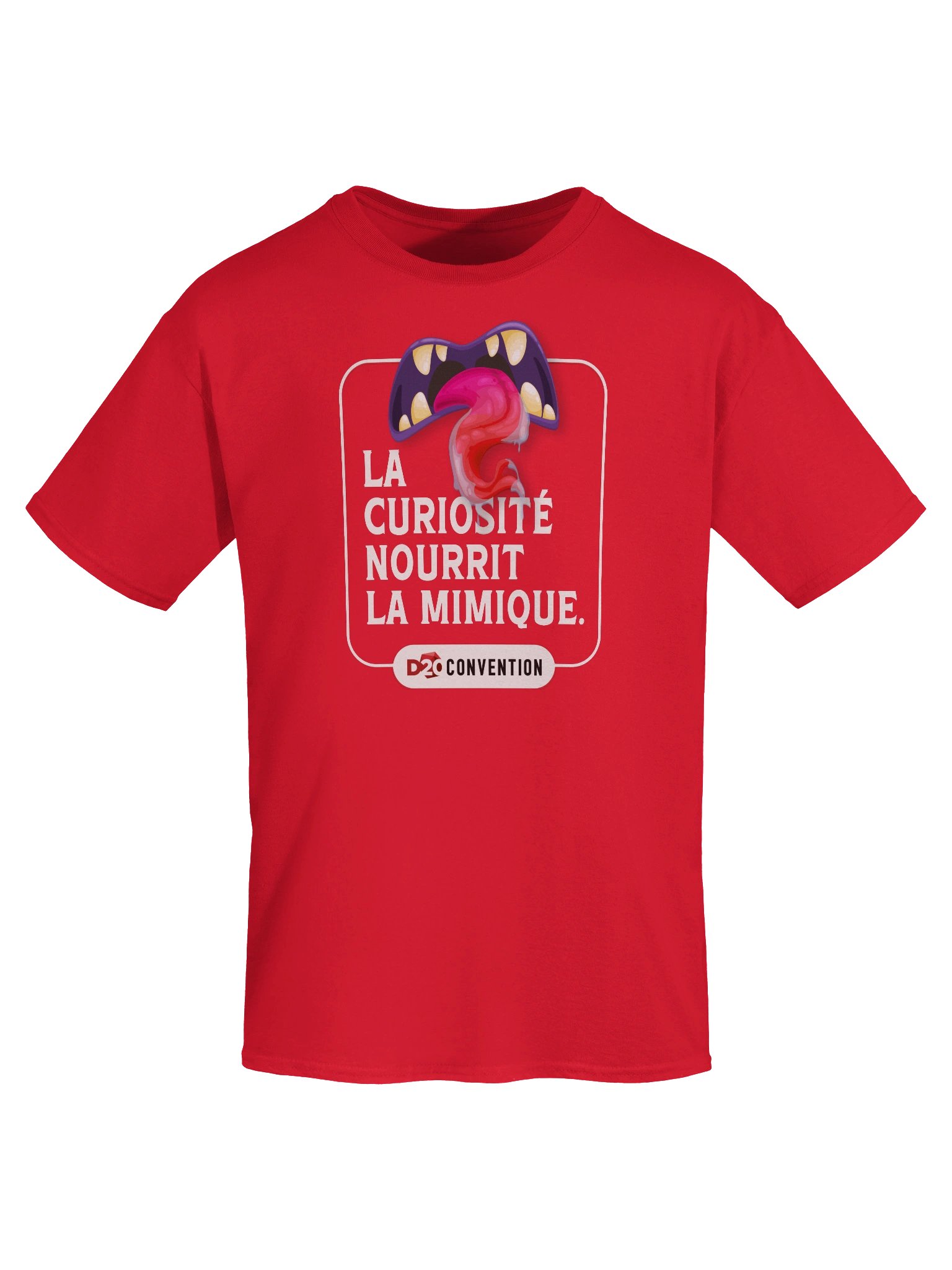 D20 - Mimique - T-shirt rouge product image (7)