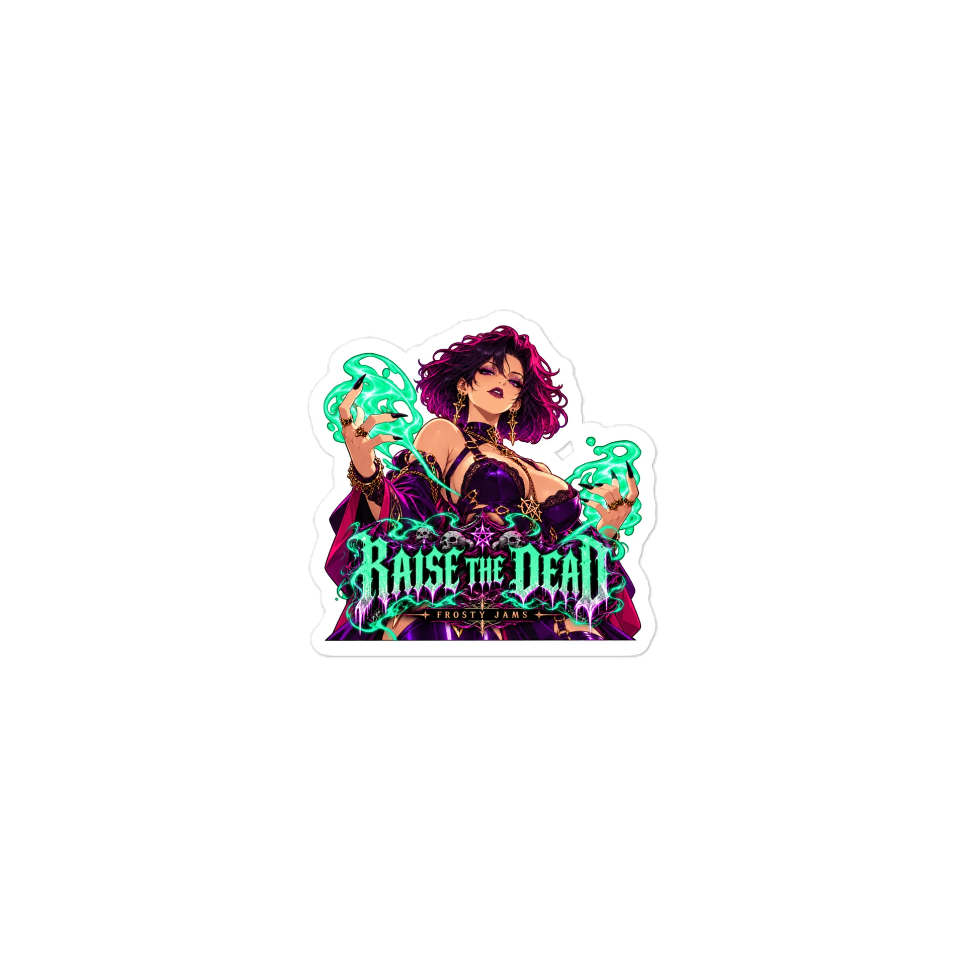 Raise the Dead ☠️ | Necromancer Die-Cut Sticker product image (2)