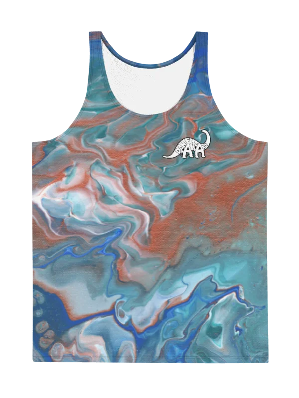 Metallic Orange Fluid Acrylic Tank Top product image (3)