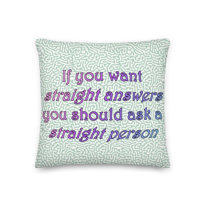 Straight Answers Pillow product image (1)