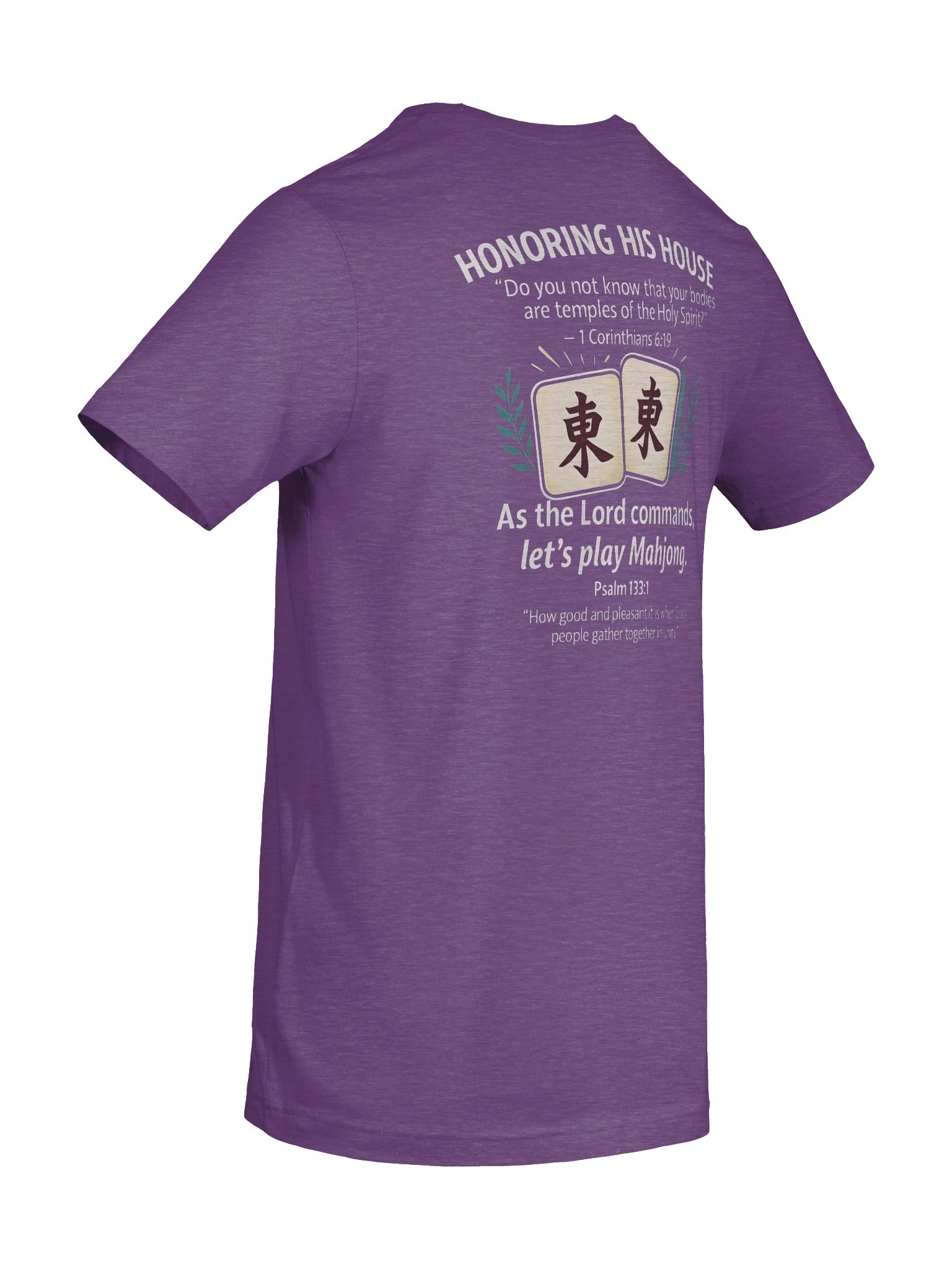 His House Unisex "Let's Play Mahjong" T-Shirt product image (8)