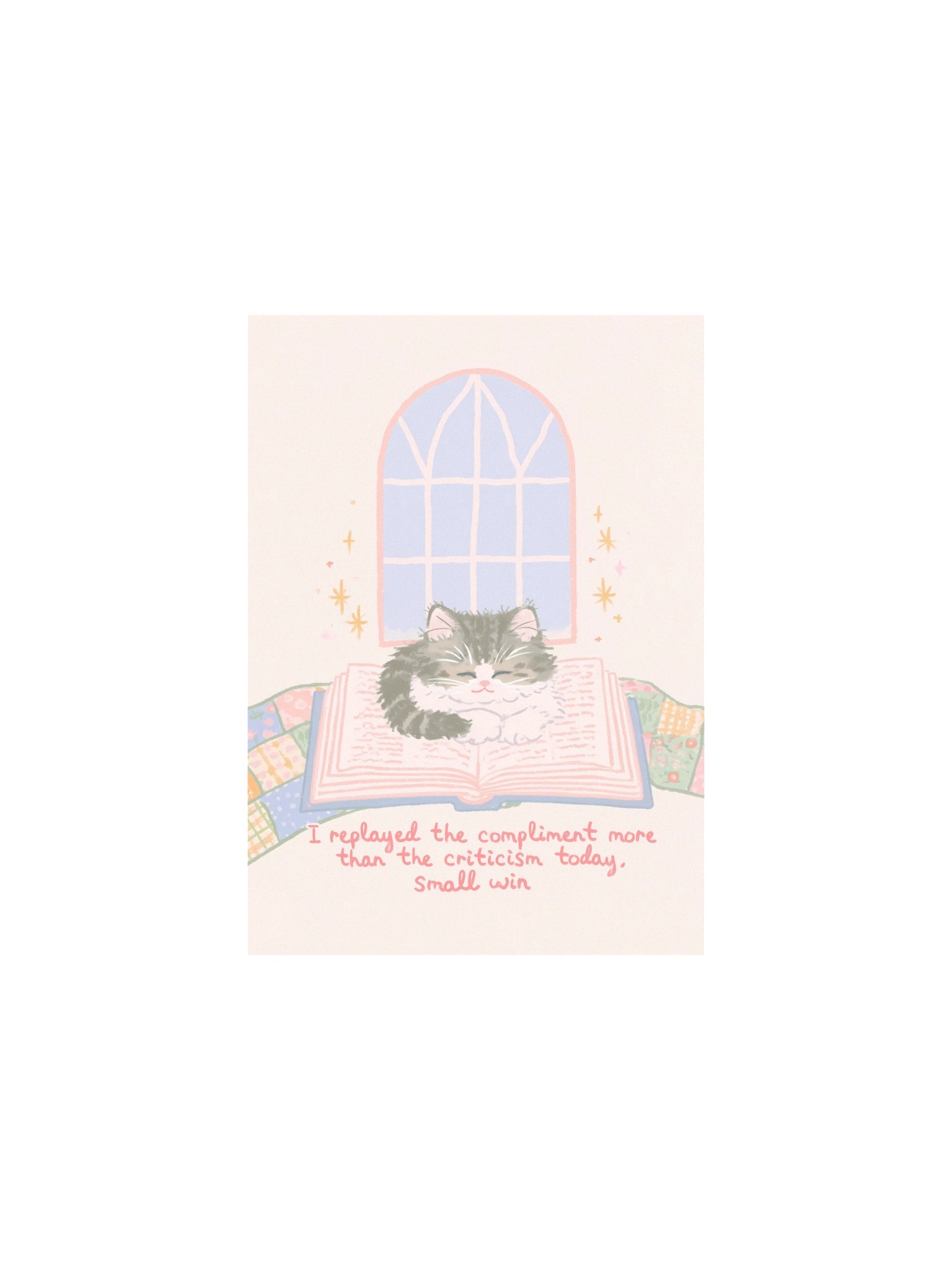 Small Win Cat Poster product image (1)