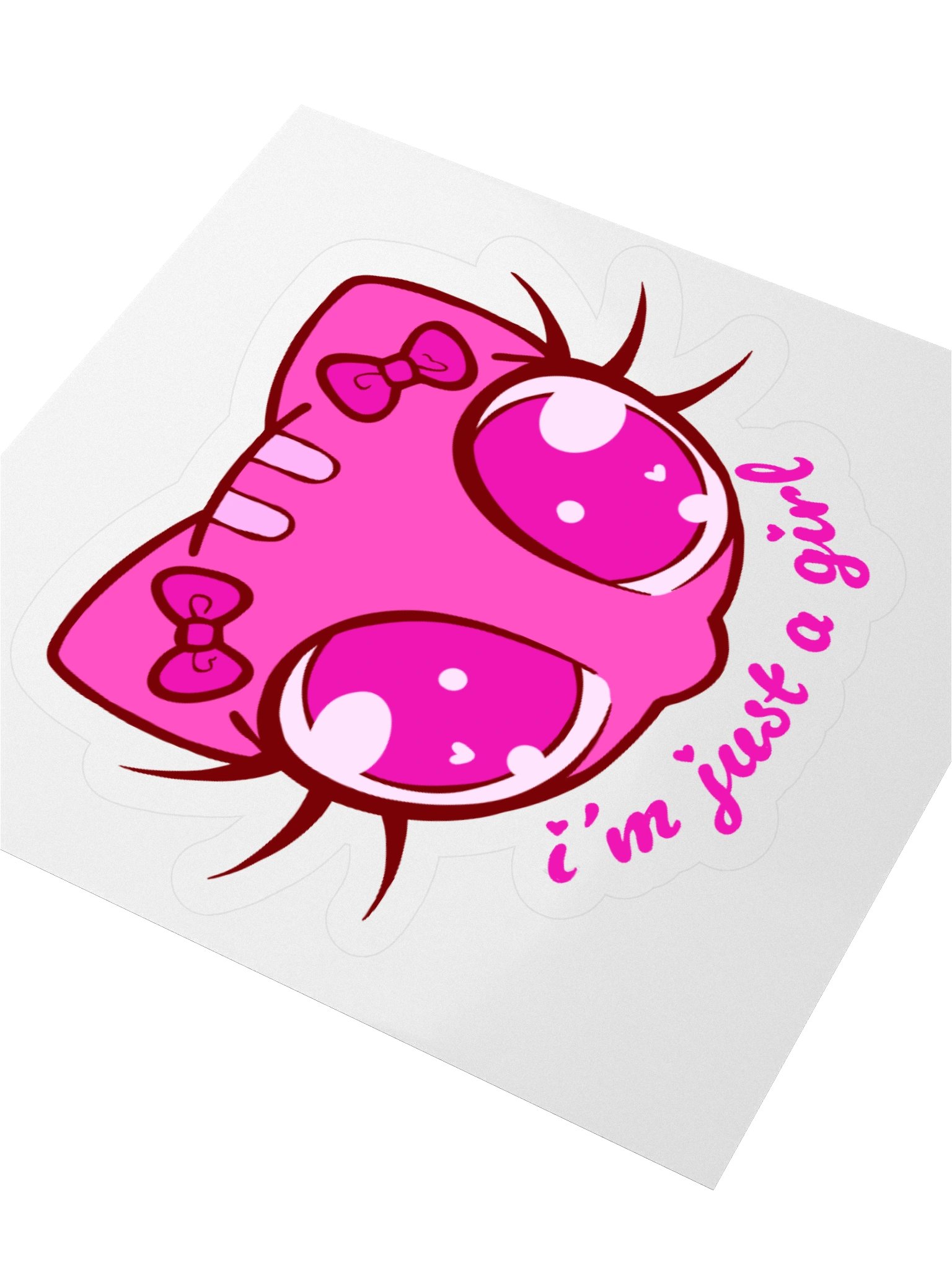 I'm Just A Girl Sticker product image (7)