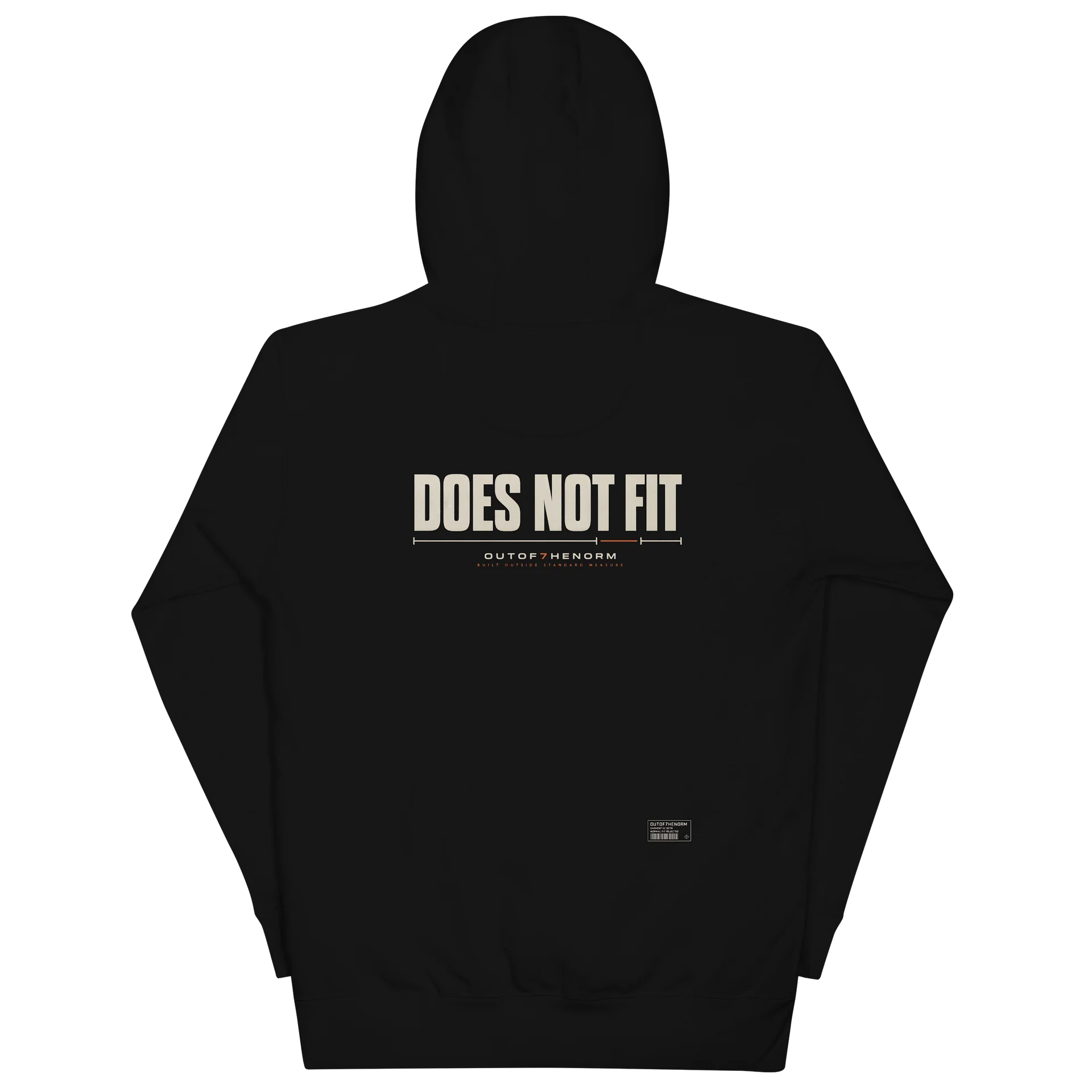 OUT OF 7HE NORM Hoodie — Bold Minimalist Graphic product image (6)