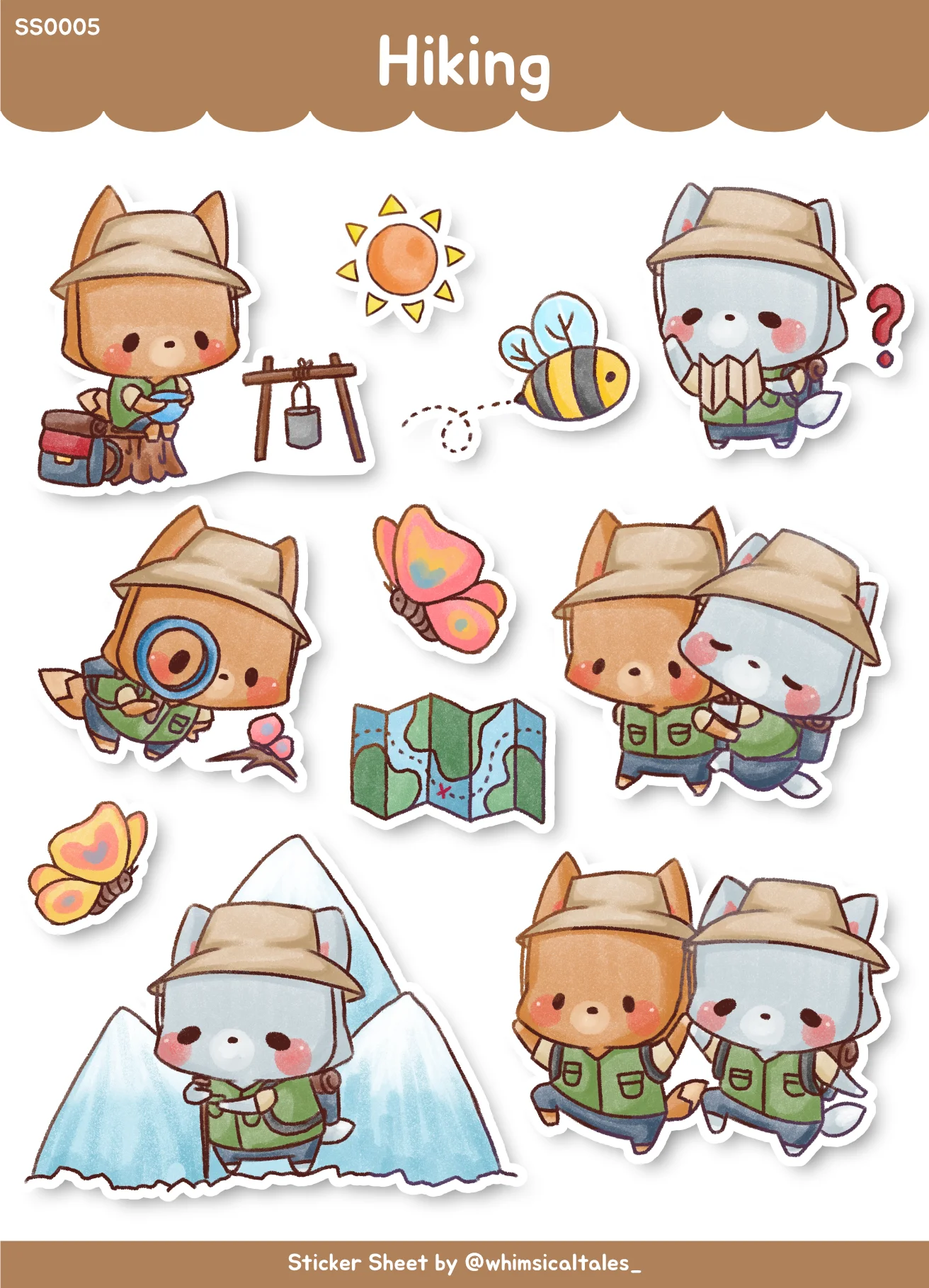 Hiking | Sticker Sheet product image (1)