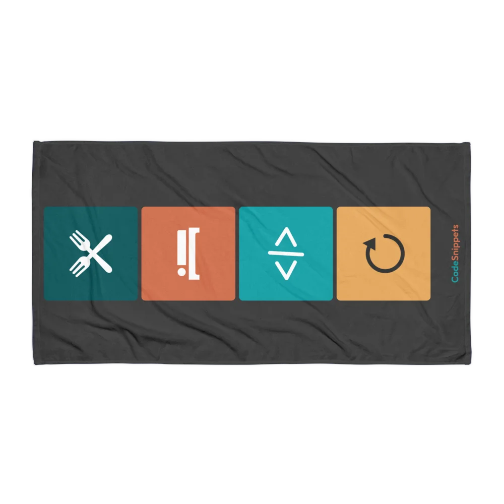 Emoji Code - Beach Towel product image (1)