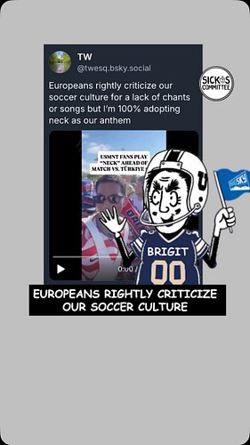 We had some ideas for incorporating college football into the U.S. soccer culture, the USMNT and World Cup. 🦬
