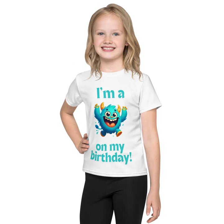 Joyful Birthday Monster Kids T-Shirt product image (1)