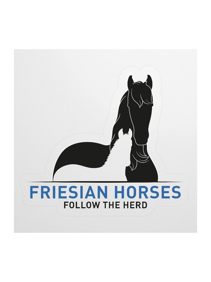 Friesian Horses Kiss Cut Stickers product image (3)