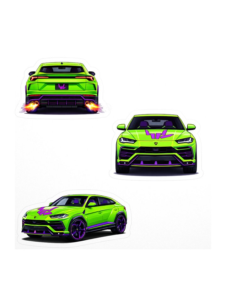 NEW Lamborghini Truck Sticker Sheet!! product image (1)