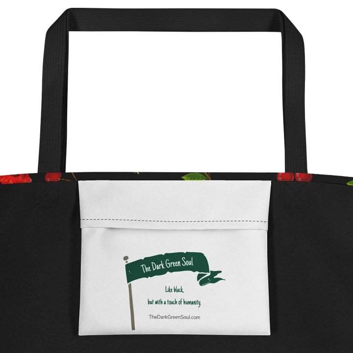 Poppies and Cherries Red and Black - Tote Bag product image (2)