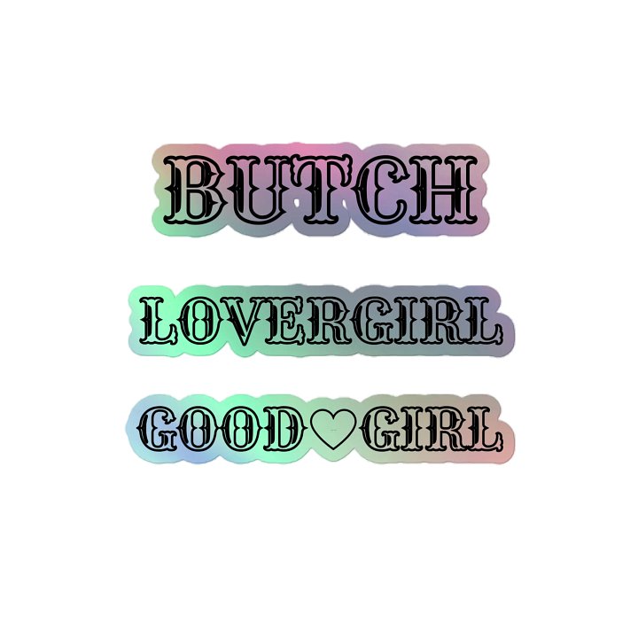 GOOD GIRL BUTCH STICKERS product image (2)