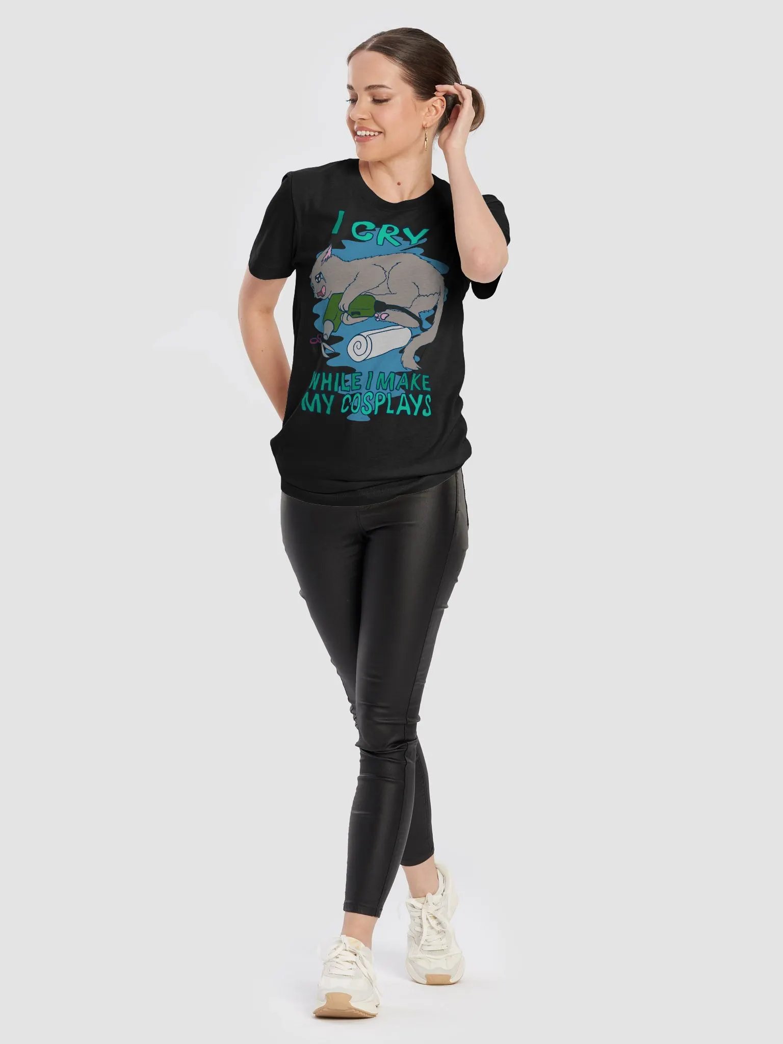 I cry while I make my cosplays Tshirt product image (10)