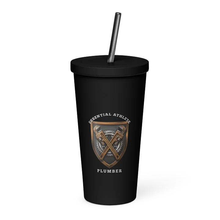 Shield Series: Plumber Edition Tumbler with Straw product image (1)