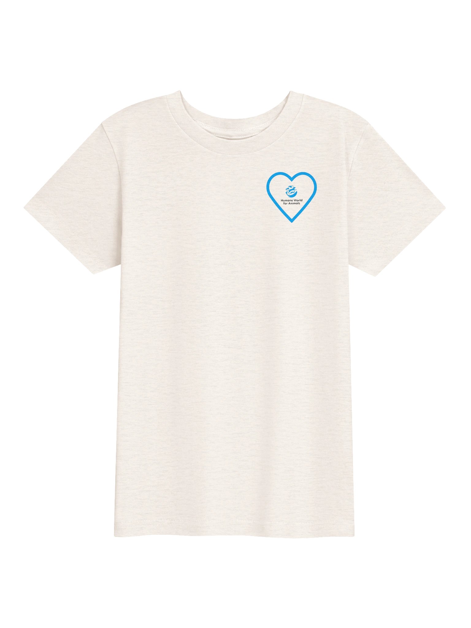 Humane World for Animals logo - Blue heart - Kids shirt product image (1)