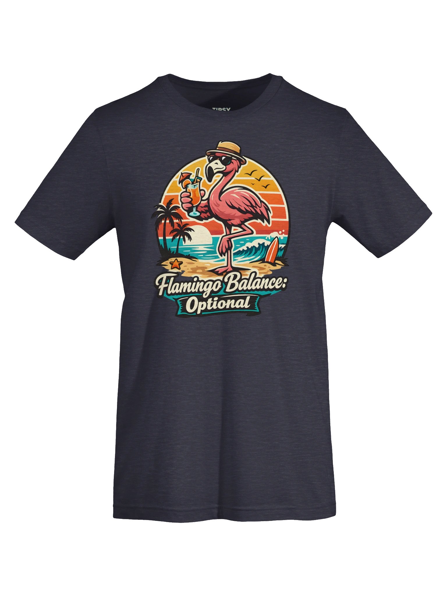 Flamingo Balance Optional Beach Tee product image (34)