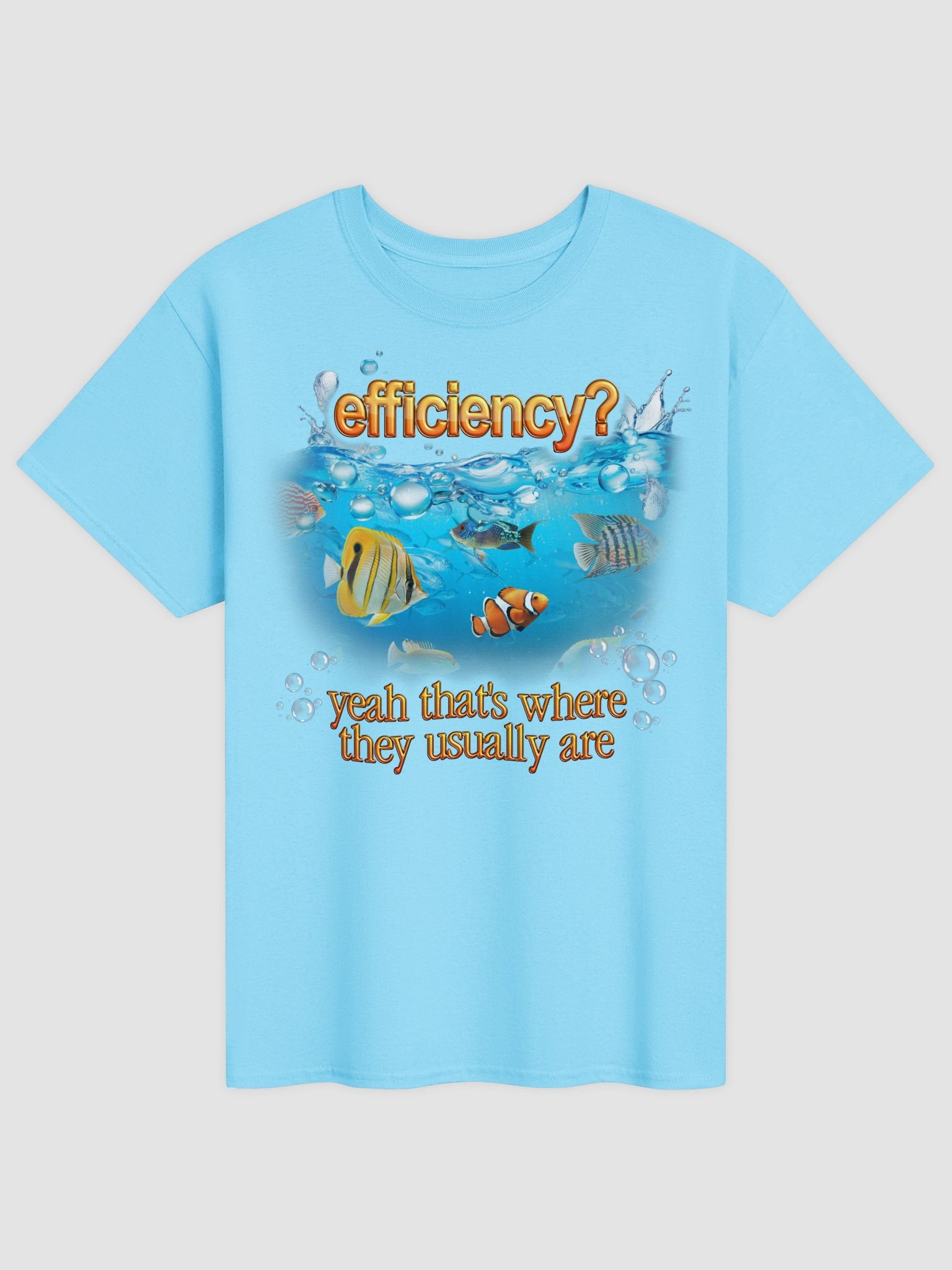 Efficiency Fish Pun T-shirt product image (5)