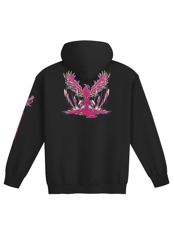 Magenta Mirror Text Zip Hoodie product image (12)