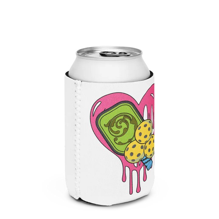 Heart Pickleball Swirling Love Coozie product image (2)