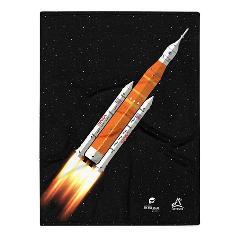 Artemis SLS Rocket Blanket product image (2)