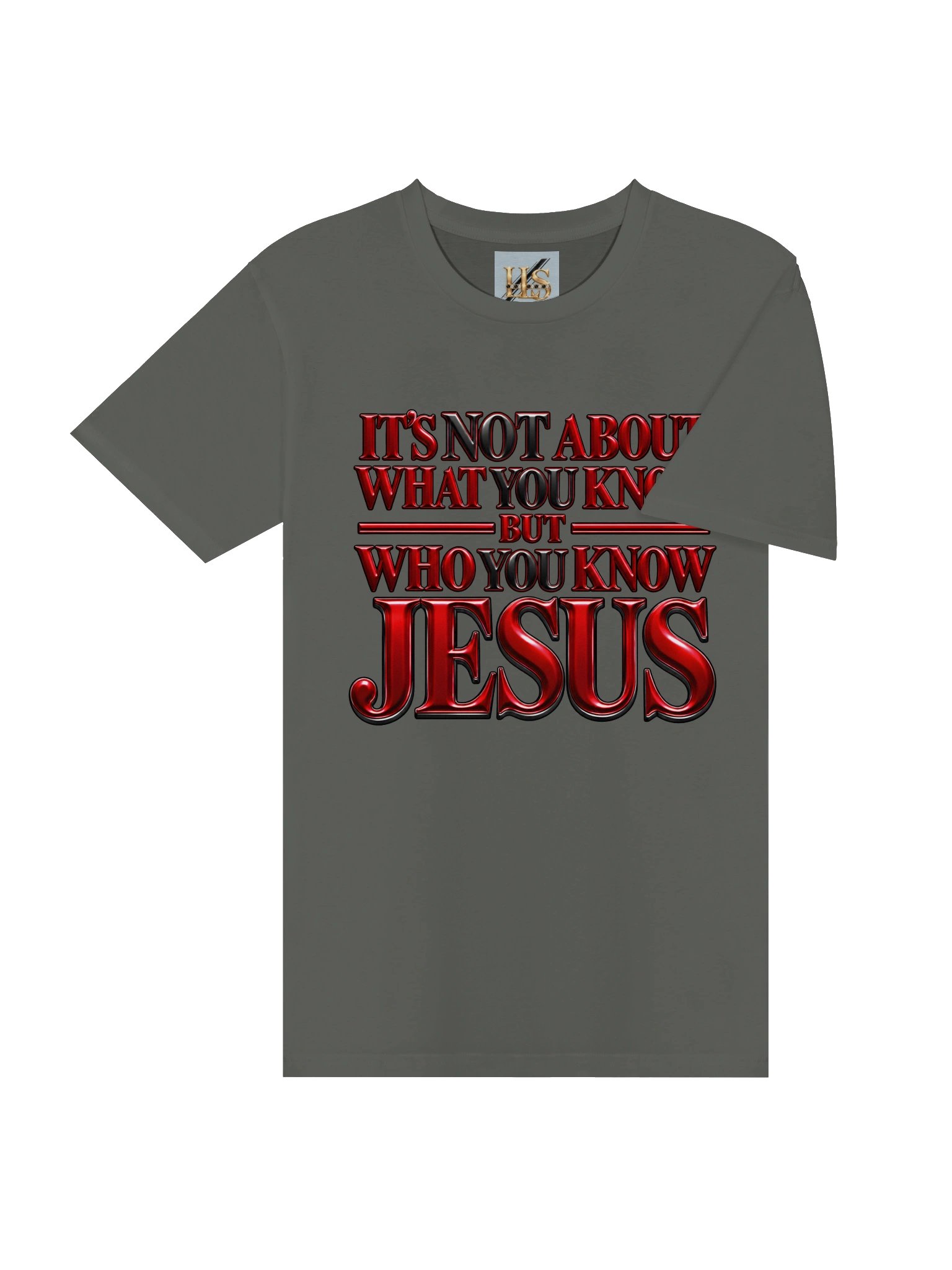Who You Know: JESUS Red & Black Premium Unisex T-Shirt product image (4)