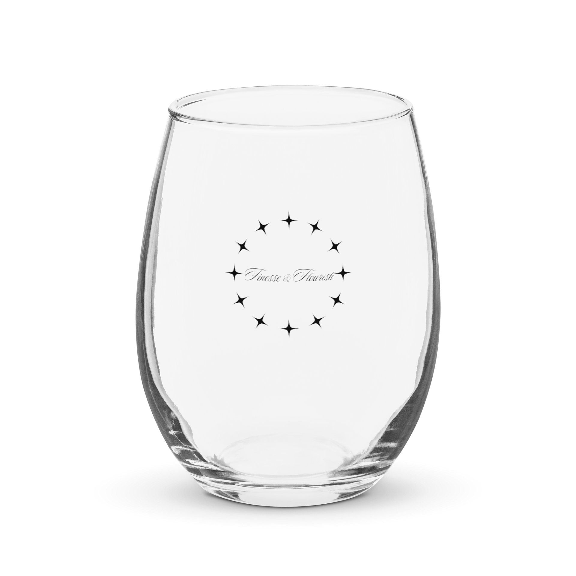 F&F Star Dial Stemless Wine Glass product image (1)
