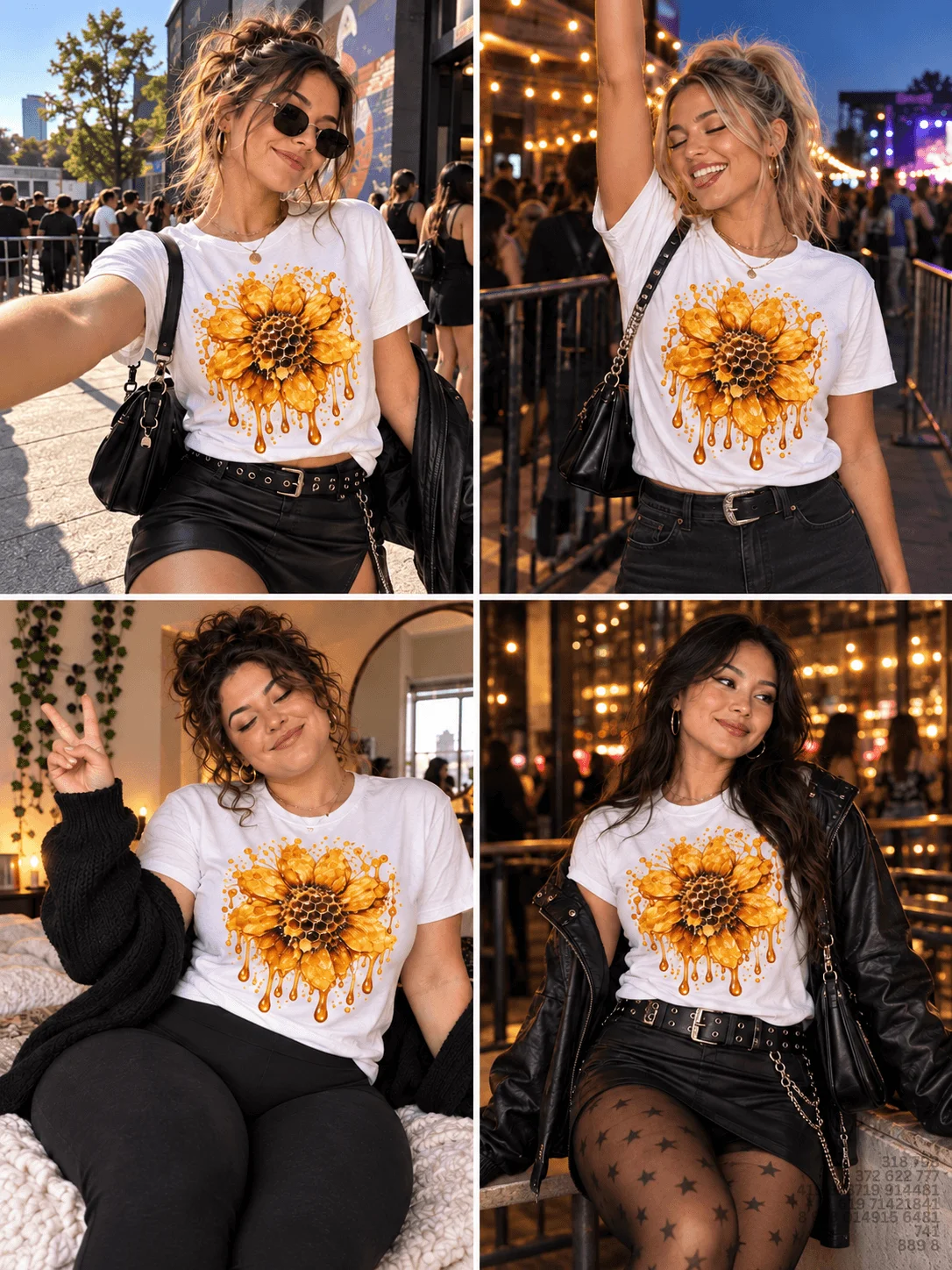 Honey Bloom Alternative Music Concert T-Shirt product image (4)