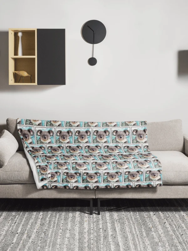 Koala Dreamland Throw Blanket product image (1)
