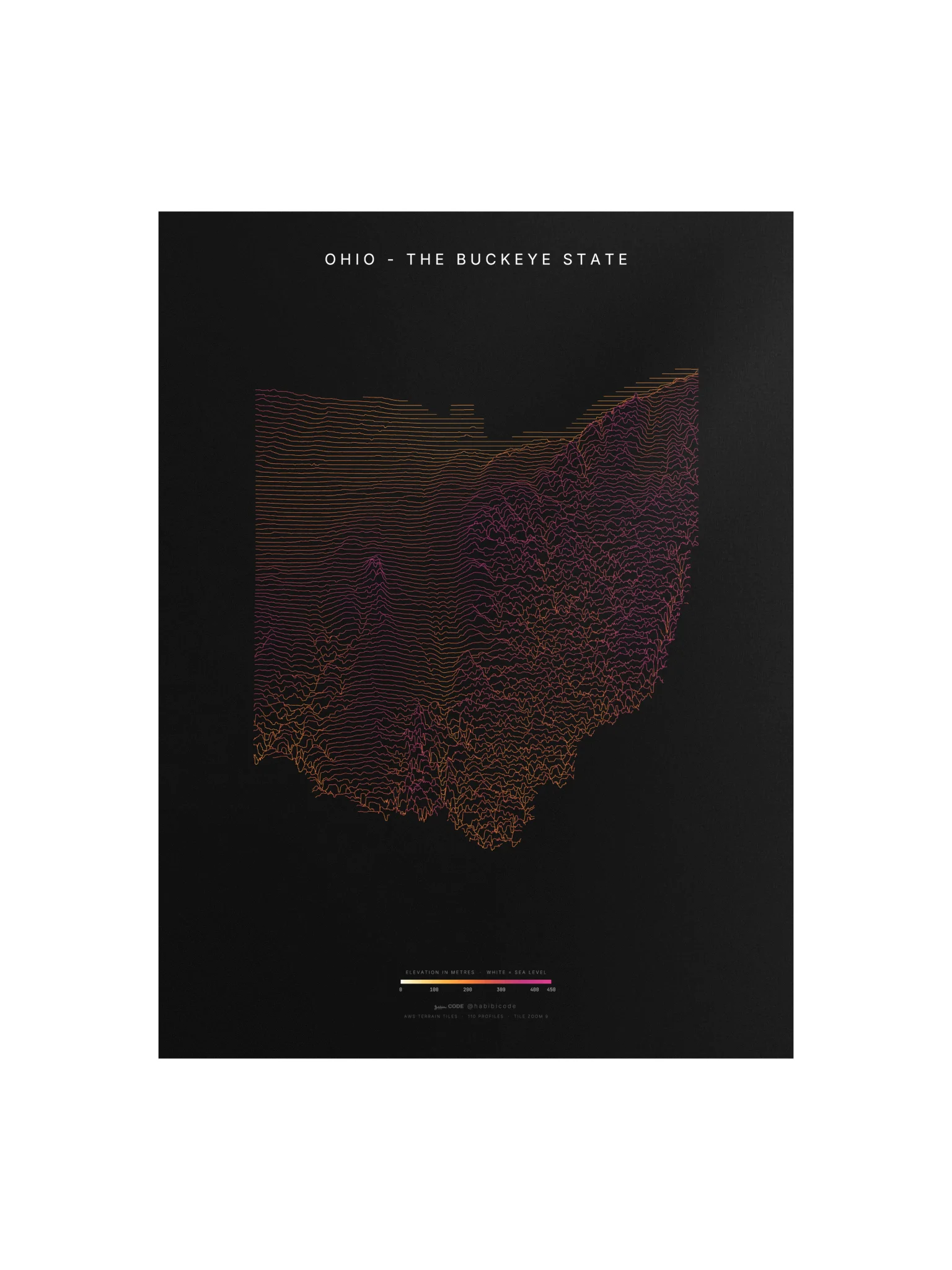 Ridgeline Poster - Ohio product image (1)