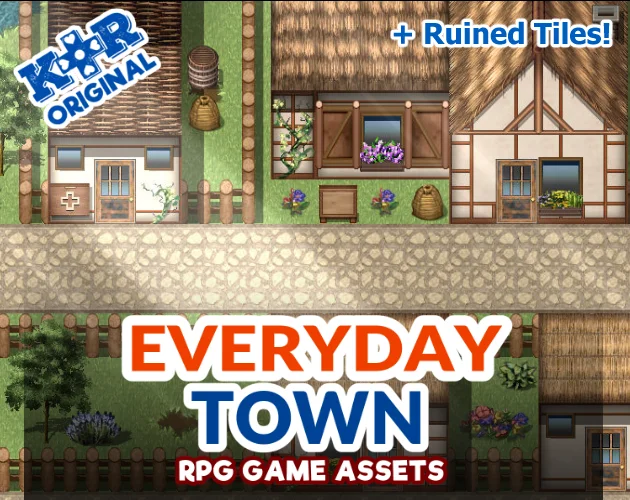 KR Everyday Town Tileset for RPGs product image (1)