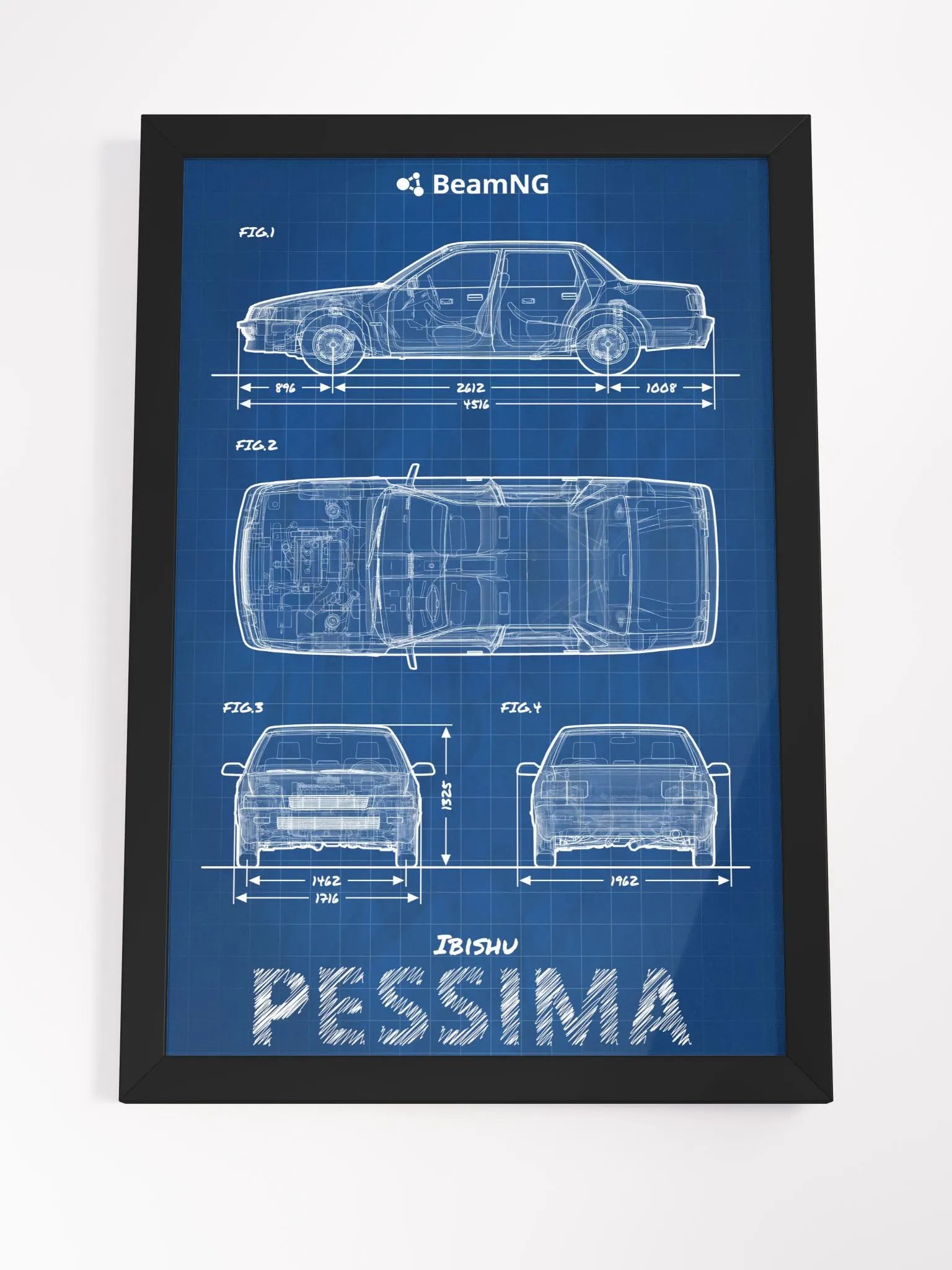 Framed Poster: Ibishu Pessima (1988 - 1991) Blueprint product image (4)