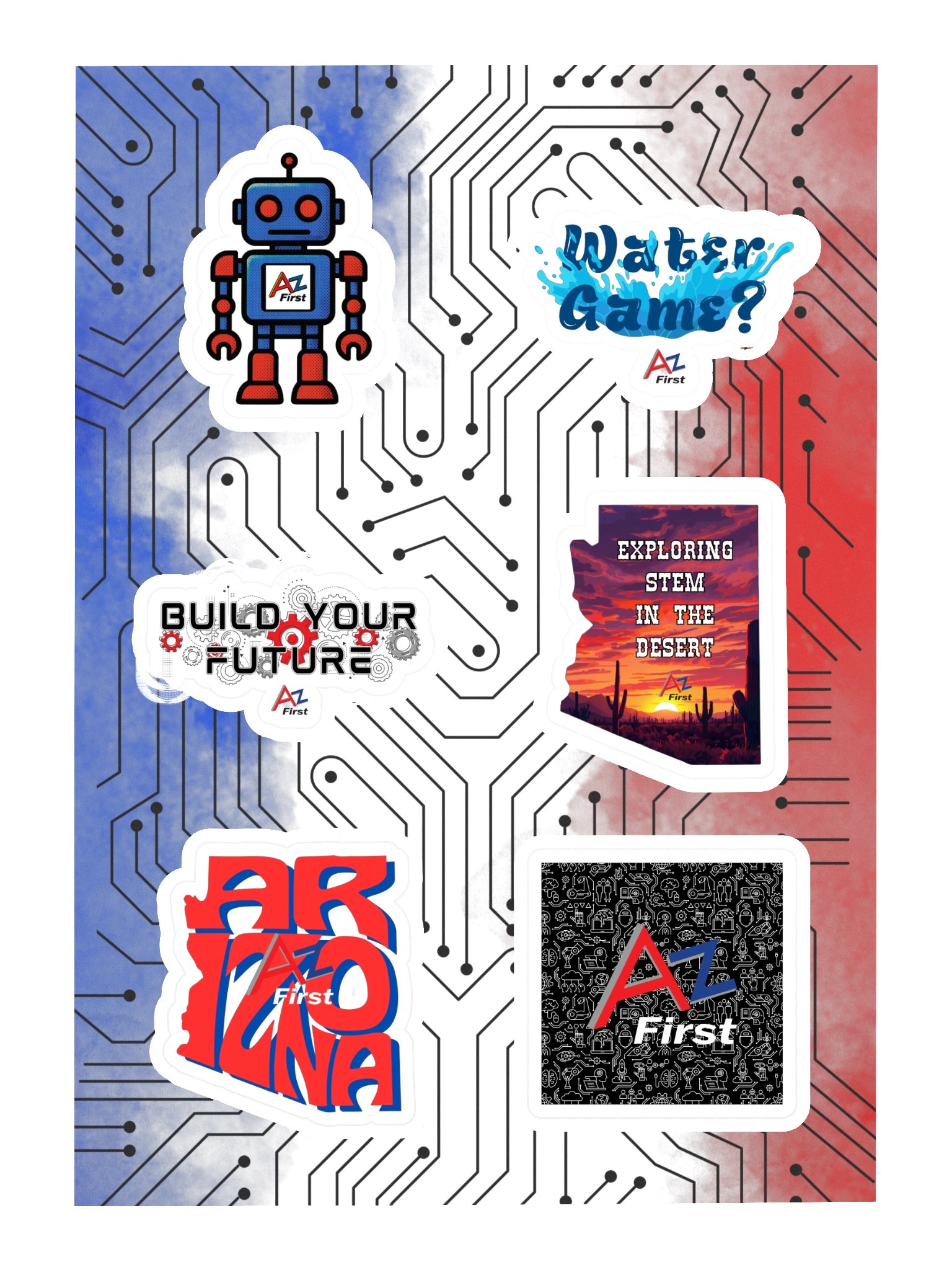 AZFirst Sticker Sheet product image (3)