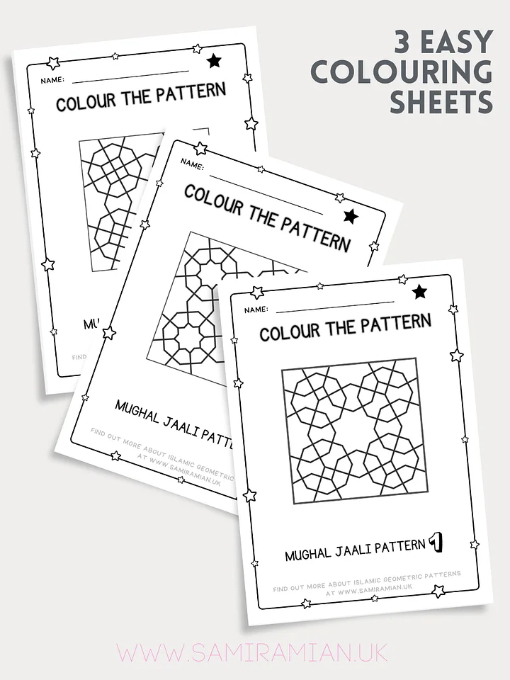 Mughal Jaali Activity Sheets product image (2)