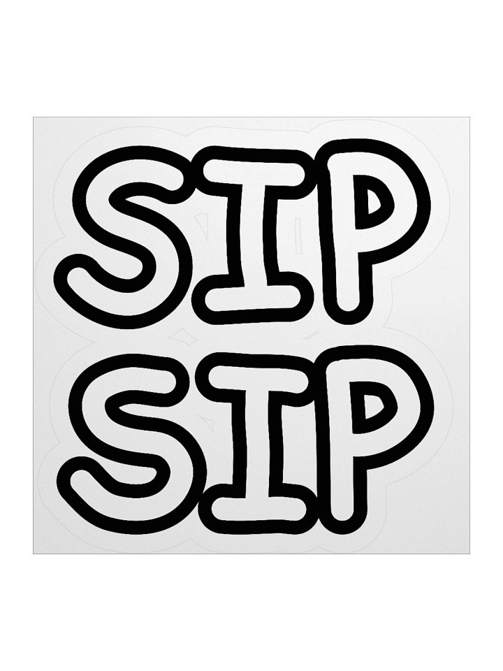 SIPSIP Sticker (Colorless) product image (1)