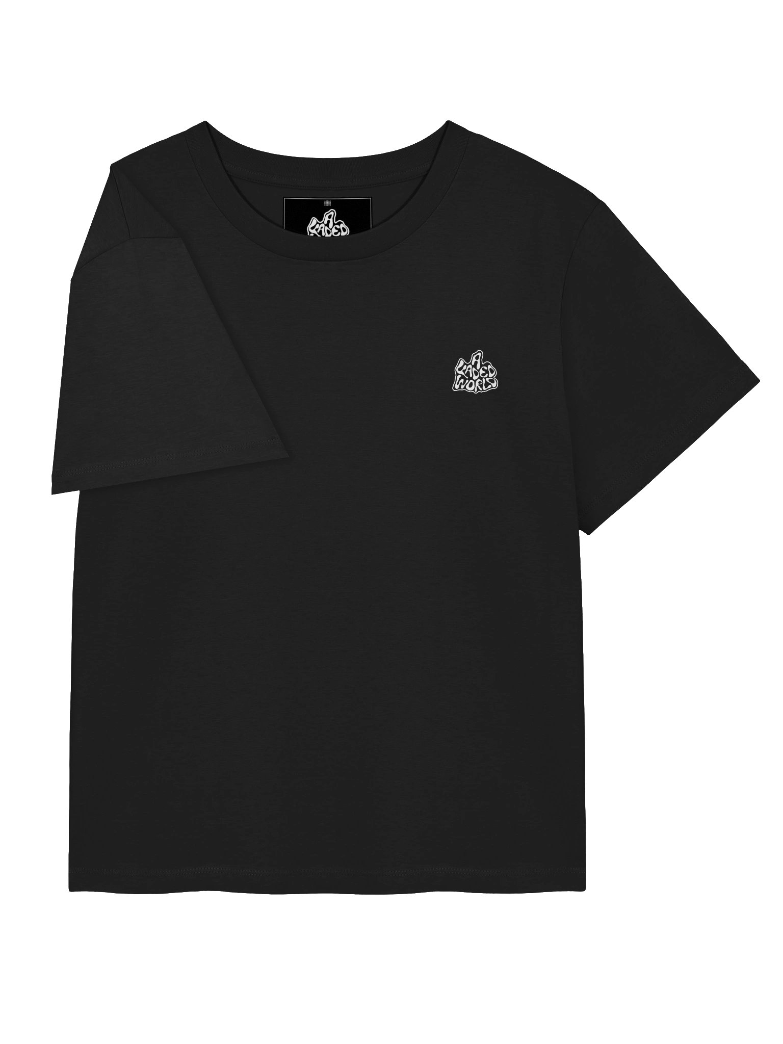 Organic Ribbed Neck T-Shirt Dark product image (13)